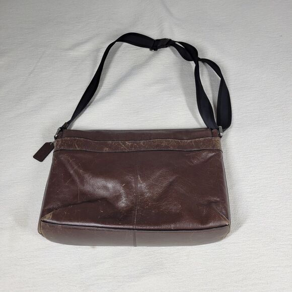 Coach Crossbody Laptop Bag Purse Womens Brown Designer Messenger Computer Work - Picture 13 of 16